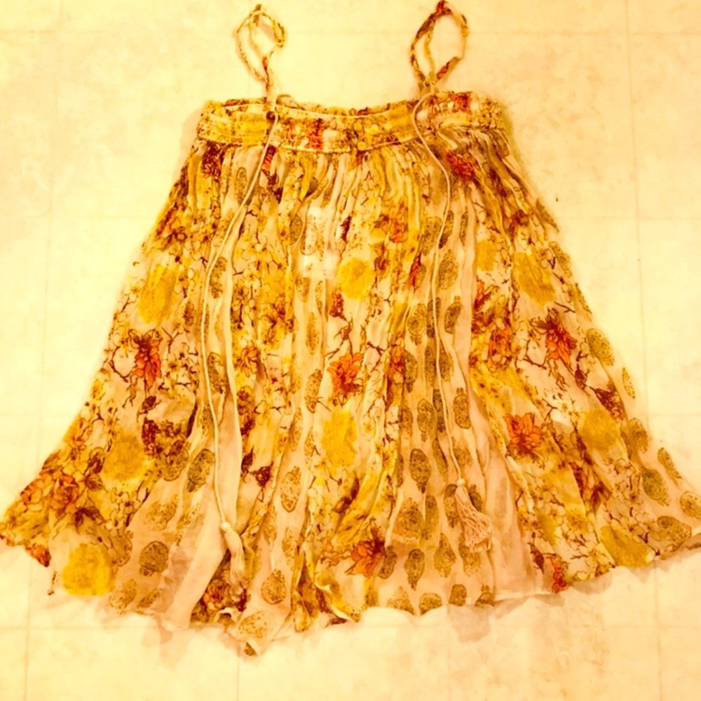 Free People flowery tank top